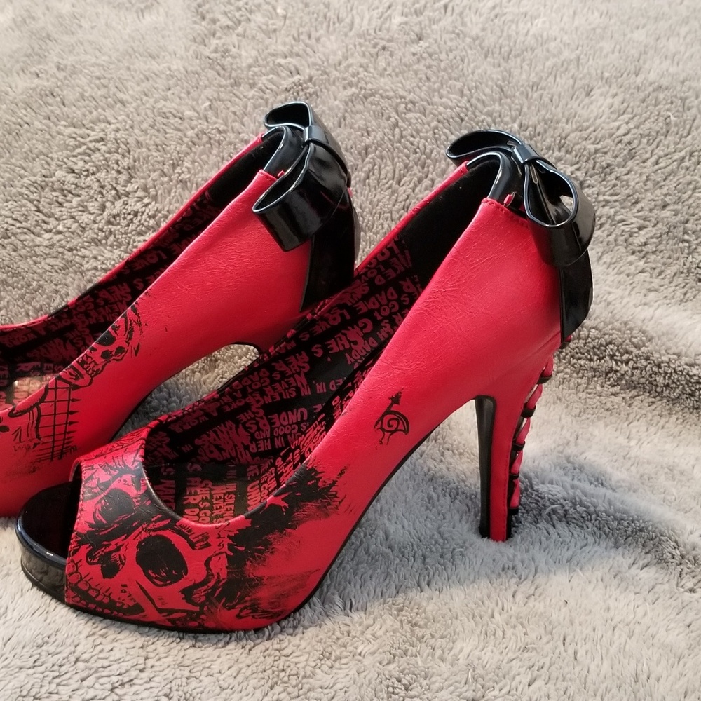 Iron Fist American Nightmare Platform Heels 4.5